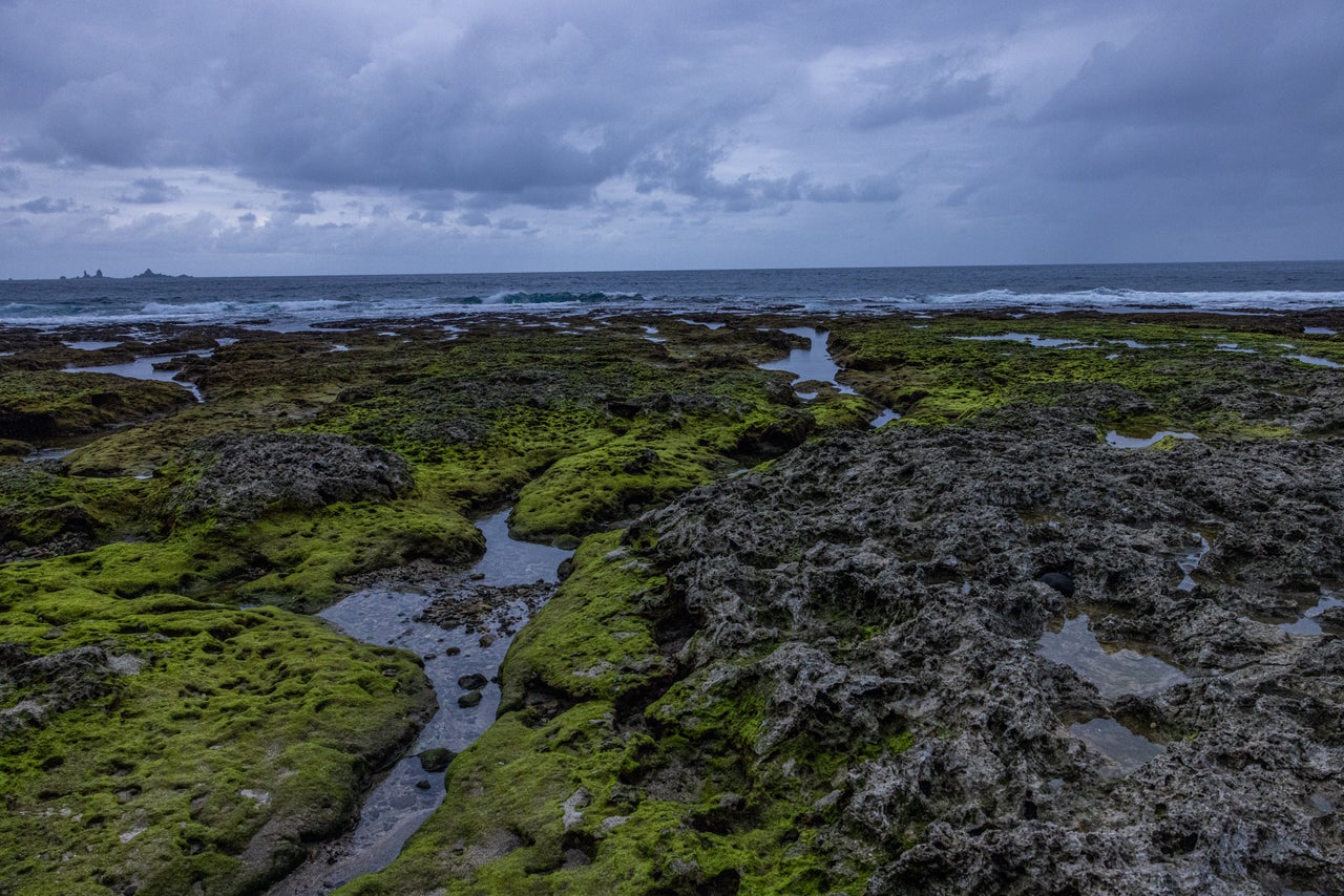 A view of the coast of Orchid Island on Nov. 22, 2022. It can take hours to reach the Taiwanese island from Taipei.