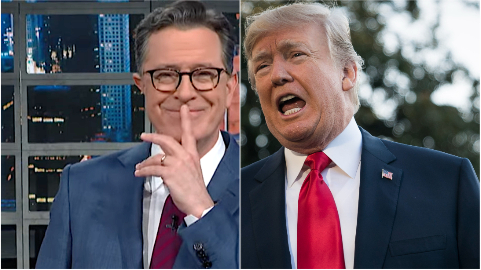 Colbert Reveals ‘Ominous’ Sign Trump’s About To Step Out On His Biggest Fans