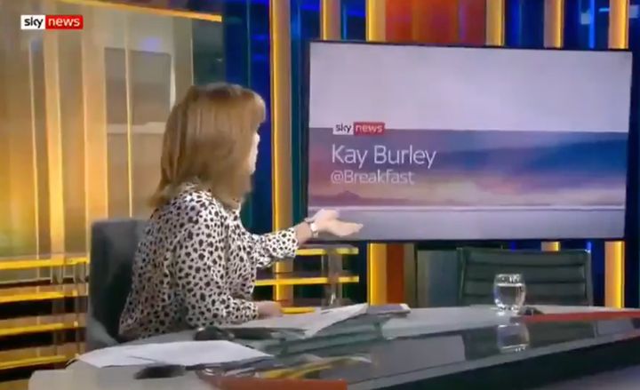Kay Burley "empty chairs" James Cleverly in November 2019