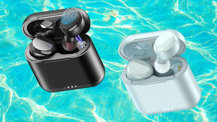 Tozo T6 waterproof wireless Bluetooth earbuds.