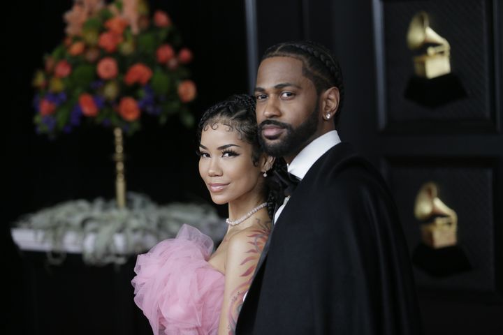Jhené Aiko and Big Sean at the 63rd Annual Grammy Awards.
