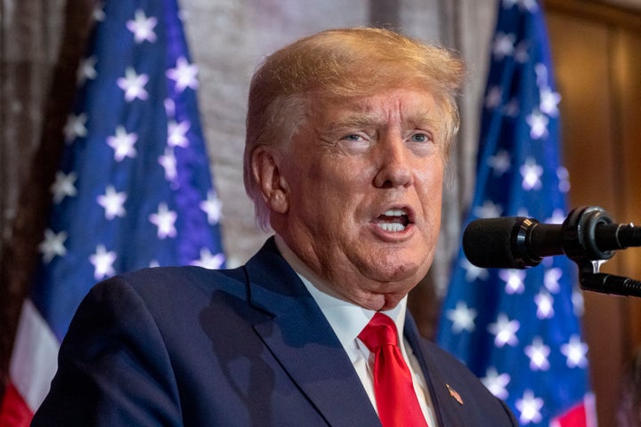 Former President Donald Trump, seen at a campaign event on Saturday, called the beating of Tyre Nichols by police was "horrible" and "never should have happened."