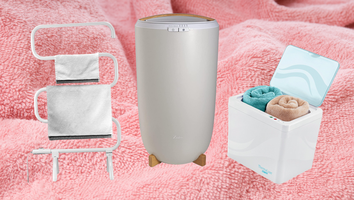 Heated <a href="https://www.amazon.com/Homeleader-Heated-Heating-Perfect-Bathroom/dp/B0BDRLHZY6?tag=thehuffingtop-20&ascsubtag=63d73ecae4b07c0c7e044af8%2C-1%2C-1%2Cd%2C0%2C0%2Chp-fil-am%3D0%2C0%3A0%2C0%2C0%2C0" target="_blank" data-affiliate="true" role="link" data-amazon-link="true" rel="sponsored" class=" js-entry-link cet-external-link" data-vars-item-name="towel rack" data-vars-item-type="text" data-vars-unit-name="63d73ecae4b07c0c7e044af8" data-vars-unit-type="buzz_body" data-vars-target-content-id="https://www.amazon.com/Homeleader-Heated-Heating-Perfect-Bathroom/dp/B0BDRLHZY6?tag=thehuffingtop-20&ascsubtag=63d73ecae4b07c0c7e044af8%2C-1%2C-1%2Cd%2C0%2C0%2Chp-fil-am%3D0%2C0%3A0%2C0%2C0%2C0" data-vars-target-content-type="url" data-vars-type="web_external_link" data-vars-subunit-name="article_body" data-vars-subunit-type="component" data-vars-position-in-subunit="0">towel rack</a>, bin-style <a href="https://www.amazon.com/Zadro-Ultra-Large-Towel-Warmer/dp/B07V9K6WV3?tag=thehuffingtop-20&ascsubtag=63d73ecae4b07c0c7e044af8%2C-1%2C-1%2Cd%2C0%2C0%2Chp-fil-am%3D0%2C0%3A0%2C0%2C0%2C0" target="_blank" data-affiliate="true" role="link" data-amazon-link="true" rel="sponsored" class=" js-entry-link cet-external-link" data-vars-item-name="towel warmer" data-vars-item-type="text" data-vars-unit-name="63d73ecae4b07c0c7e044af8" data-vars-unit-type="buzz_body" data-vars-target-content-id="https://www.amazon.com/Zadro-Ultra-Large-Towel-Warmer/dp/B07V9K6WV3?tag=thehuffingtop-20&ascsubtag=63d73ecae4b07c0c7e044af8%2C-1%2C-1%2Cd%2C0%2C0%2Chp-fil-am%3D0%2C0%3A0%2C0%2C0%2C0" data-vars-target-content-type="url" data-vars-type="web_external_link" data-vars-subunit-name="article_body" data-vars-subunit-type="component" data-vars-position-in-subunit="1">towel warmer</a>, and warming <a href="https://www.amazon.com/Pollenex-PTW1-Towel-Warmer/dp/B004U28JRA?tag=thehuffingtop-20&ascsubtag=63d73ecae4b07c0c7e044af8%2C-1%2C-1%2Cd%2C0%2C0%2Chp-fil-am%3D0%2C0%3A0%2C0%2C0%2C0" target="_blank" data-affiliate="true" role="link" data-amazon-link="true" rel="sponsored" class=" js-entry-link cet-external-link" data-vars-item-name="box" data-vars-item-type="text" data-vars-unit-name="63d73ecae4b07c0c7e044af8" data-vars-unit-type="buzz_body" data-vars-target-content-id="https://www.amazon.com/Pollenex-PTW1-Towel-Warmer/dp/B004U28JRA?tag=thehuffingtop-20&ascsubtag=63d73ecae4b07c0c7e044af8%2C-1%2C-1%2Cd%2C0%2C0%2Chp-fil-am%3D0%2C0%3A0%2C0%2C0%2C0" data-vars-target-content-type="url" data-vars-type="web_external_link" data-vars-subunit-name="article_body" data-vars-subunit-type="component" data-vars-position-in-subunit="2">box</a> with lid