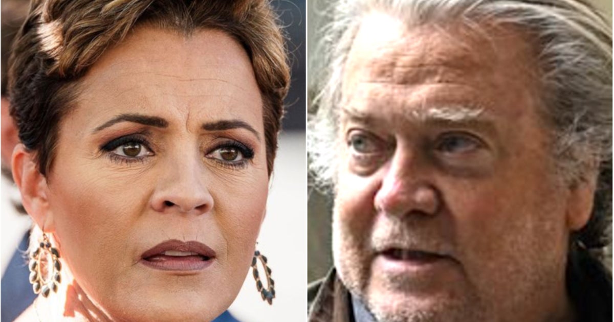 NextImg:Steve Bannon Tells Kari Lake She Deserves Respect Because 'You're The Frickin' Governor'
