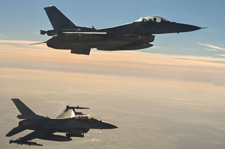 F-16s from the Polish Air Force take part in a NATO exercise in October.