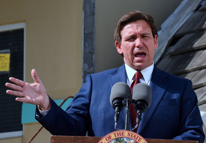 Gov. Ron DeSantis, shown at a recent appearance in Daytona Beach, doesn't have much to say about Medicaid expansion -- or why he's opposed it.