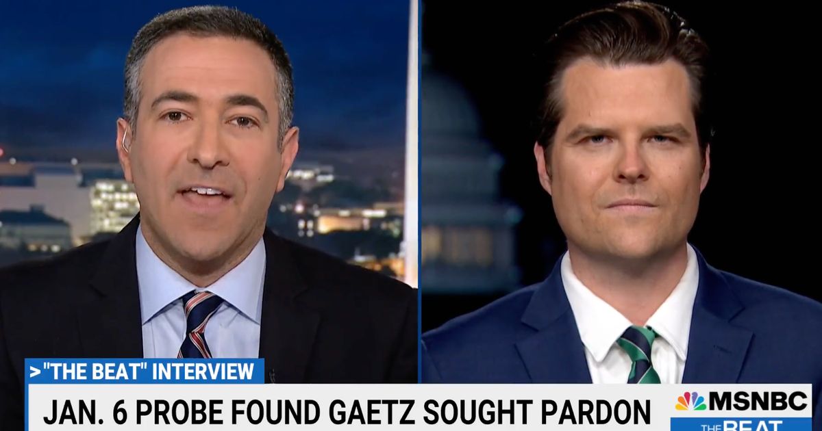 Le représentant Matt Gaetz a grillé beaucoup de témoignage sur le fait qu’il a demandé pardon à Trump
