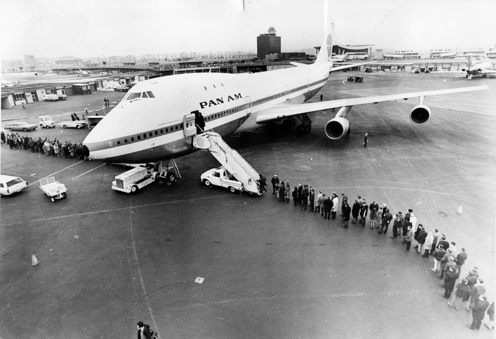 Από τα πρώτα ταξίδια 747 Jumbo Jet της Pan American (Διεθνές Αεροδρόμιο Βοστώνης, 30/12/1969) 