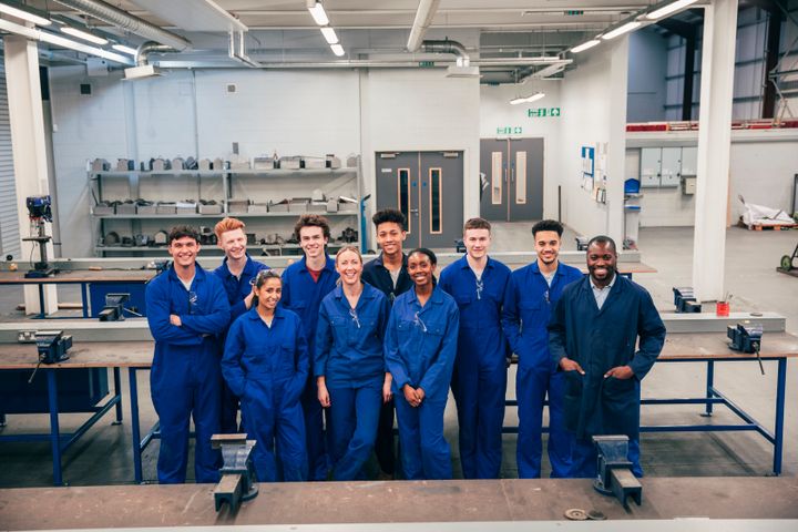 A group of apprentices