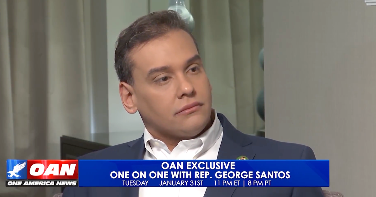 George Santos OAN Interview Gets Awkward Fast George Santos OAN Interview Gets Awkward Fast