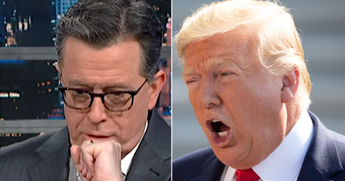 Stephen Colbert Is Ready To Hurl Over This 1 Horrifying Image Of Trump