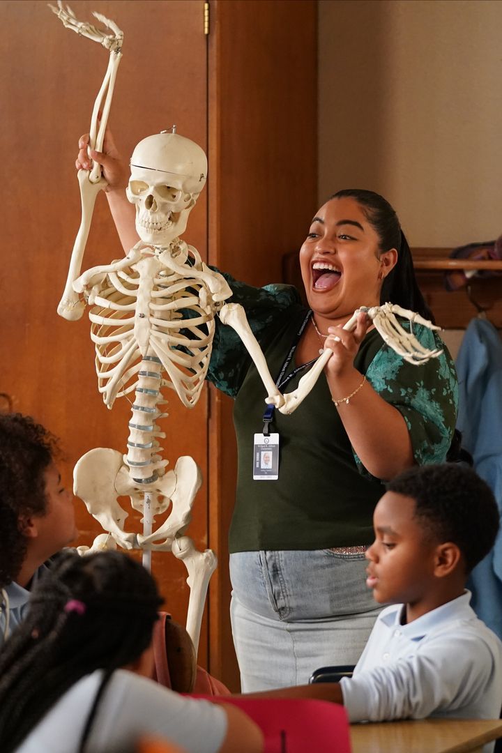 Mejia displayed her comedic chops on “Abbott Elementary” as a teacher's aide. 