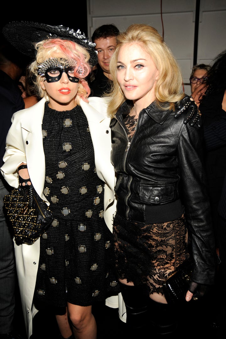 Gaga and Madonna during one of their first meetings in 2009