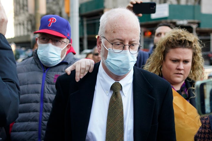 A federal judge ruled that Robert Hadden, center, spend the next two months in jail as he awaits sentencing.