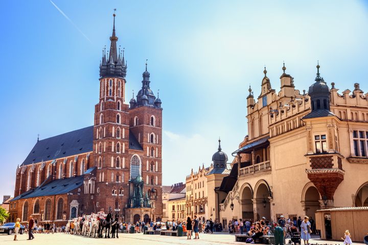 Old Town in Krakow, Poland.