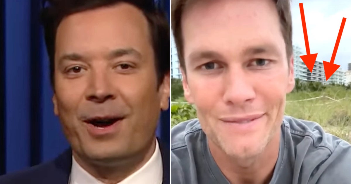 NextImg:Fallon Spots Tom Brady Retirement Video Clue That Suggests What’s Next