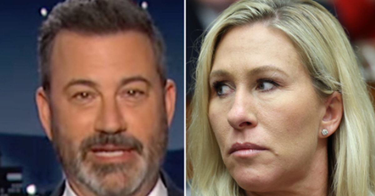 Jimmy Kimmel Has Just The Answer To Marjorie Taylor Greene's Dumbest Question Yet