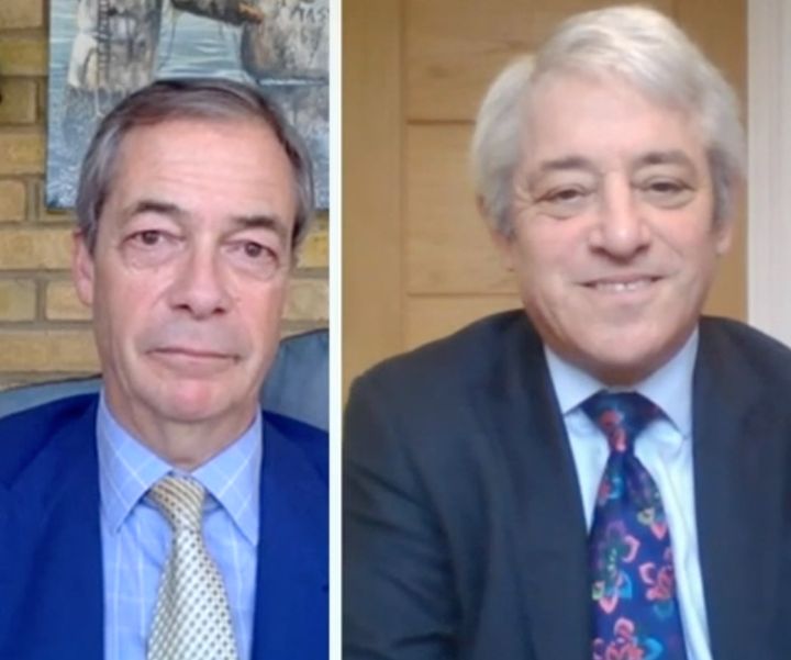 Bercow and Farage clashed on GB News