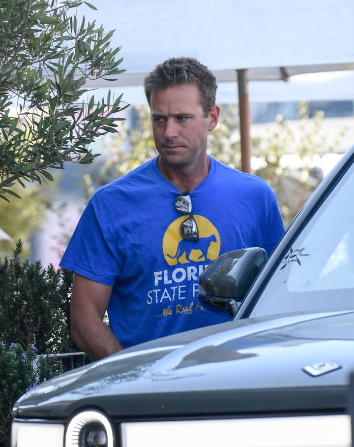 Armie Hammer is seen on July 18, 2022 in Los Angeles, California. (Photo by MEGA/GC Images)