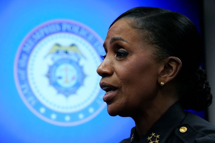 Memphis Police Director Cerelyn Davis, seen last month, said she had met with the Nichols family and offered her condolences. She promised to continue investigating other officers’ actions.