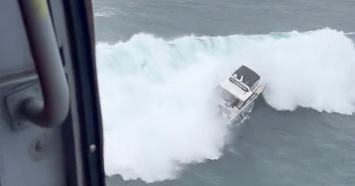 Terrifying Video Shows Dramatic Ocean Rescue As Wave Flips Yacht Terrifying Video Shows Dramatic Ocean Rescue As Wave Flips Yacht
