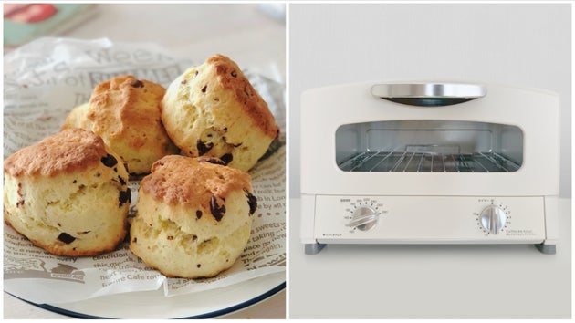 トースターでチョコチャンクスコーンが作れるなんて…