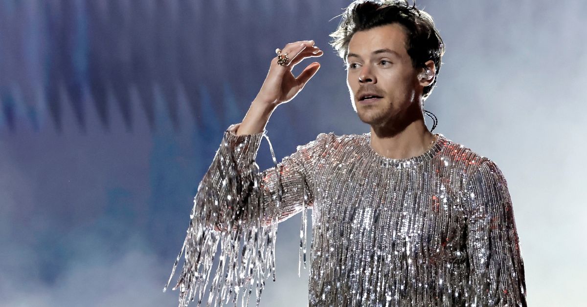 Channel Harry Styles At The Grammys In A Glittering Fringed Outfit