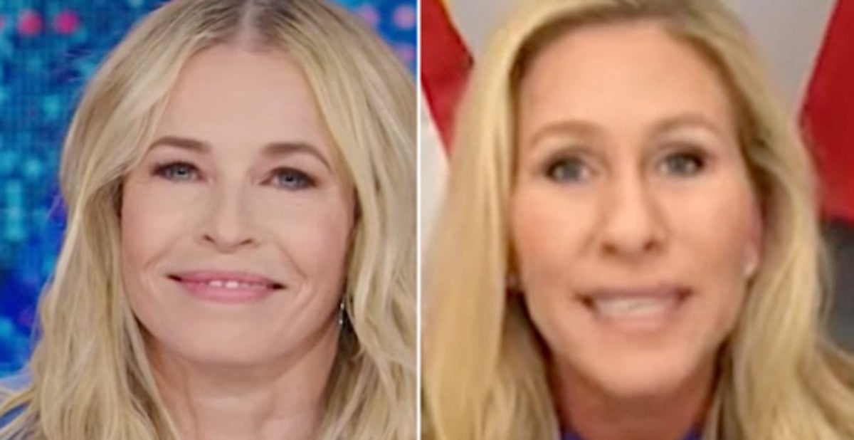NextImg:‘Daily Show’ Guest Chelsea Handler Fact-Checks ‘Moron’ Marjorie Taylor Greene