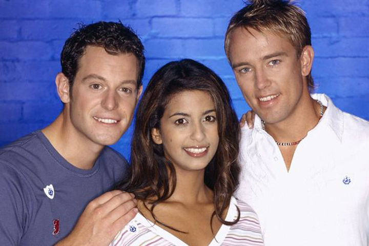 Simon Thomas Konnie Huq Matt Baker In Blue Peter Reunion