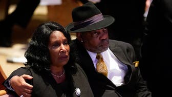 RowVaughn Wells cries as she and husband Rodney Wells attend the funeral service for her son Tyre Nichols at Mississippi Boulevard Christian Church in Memphis, Tennessee, on Feb. 1. The couple sat alongside first lady Jill Biden on Tuesday at President Joe Biden's State of the Union address.