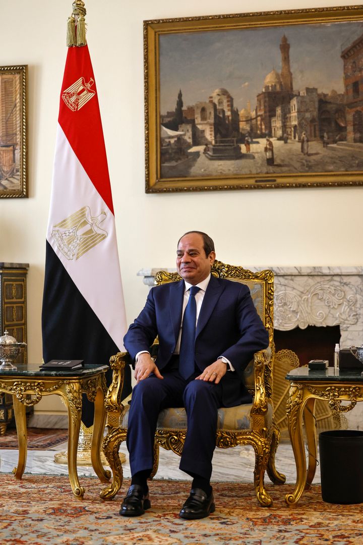 Ο πρόεδρος της Αιγύπτου Αμπντέλ Φατάχ αλ Σίσι συναντά τον Αμερικανό υπουργό Εξωτερικών Aντονι Μπλίνκεν στο προεδρικό μέγαρο al-Ittihadiya στο Κάιρο Δευτέρα, 30 Ιανουαρίου 2023