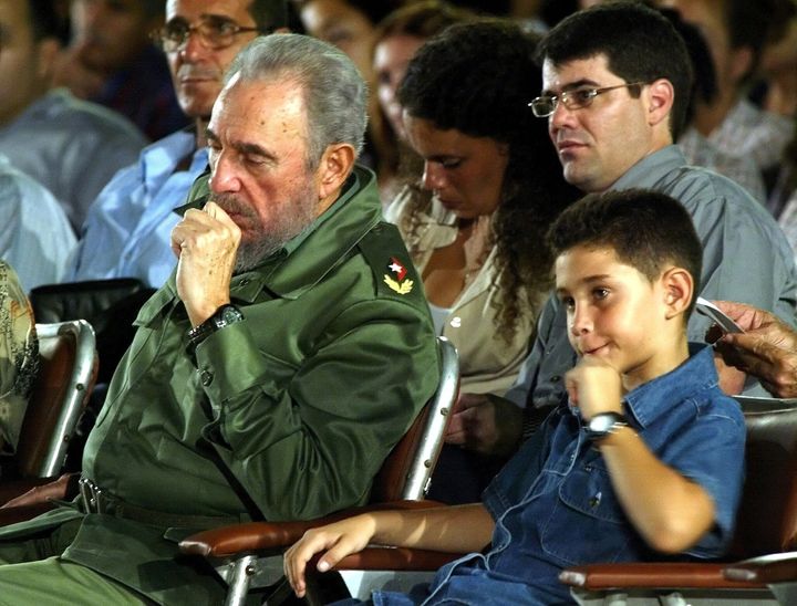 González, right, described Fidel Castro, left, as a father figure.