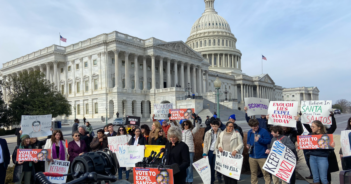 NextImg:George Santos Constituents Travel To Washington To Call For House Expulsion