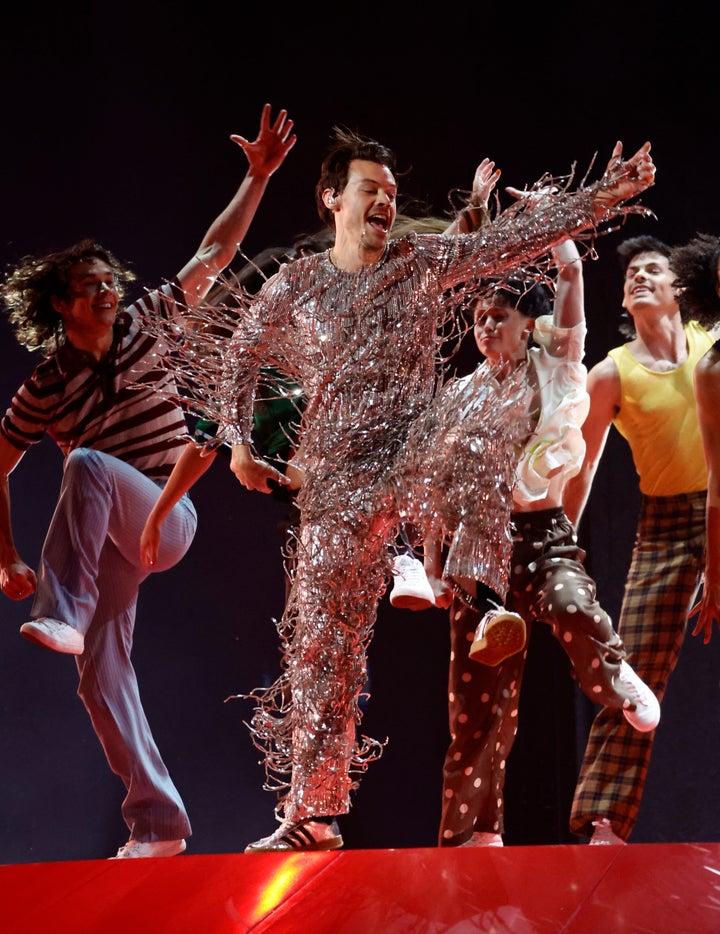 Harry Styles performing "As It Was" at the 2023 Grammy Awards.