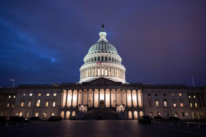 The US Capitol in Washington, DC, on February 6, 2023, ahead of US President Joe Bidens State of the Union address on February 7. (Photo by SAUL LOEB / AFP) (Photo by SAUL LOEB/AFP via Getty Images)