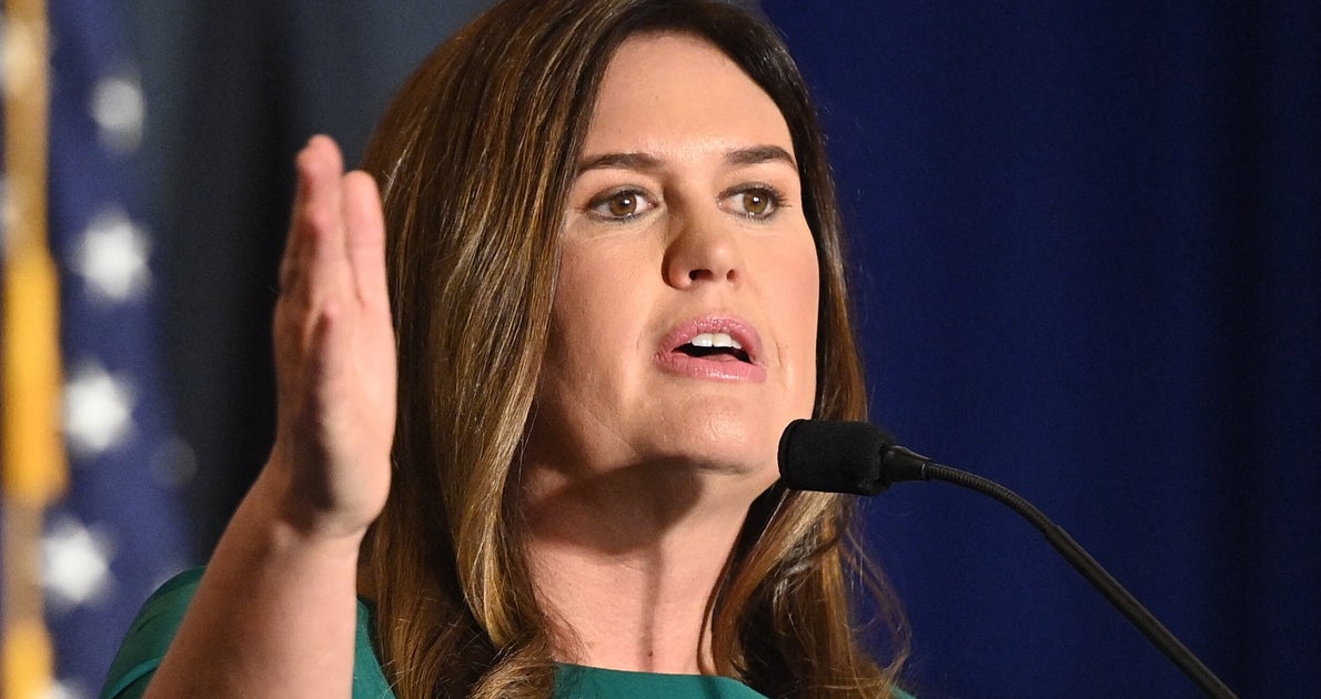 NextImg:Sarah Huckabee Sanders Goes Heavy On Far-Right Grievances In State Of The Union Response