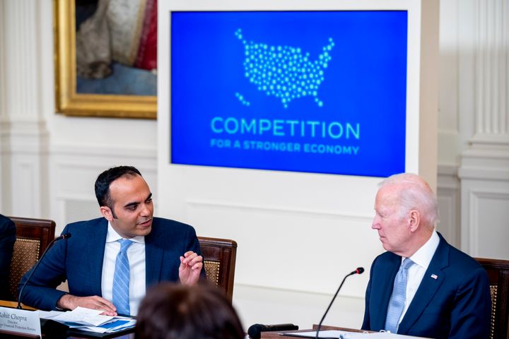 Consumer Financial Protection Bureau director Rohit Chopra and President Joe Biden recently announced steps to limit credit card late fees. 