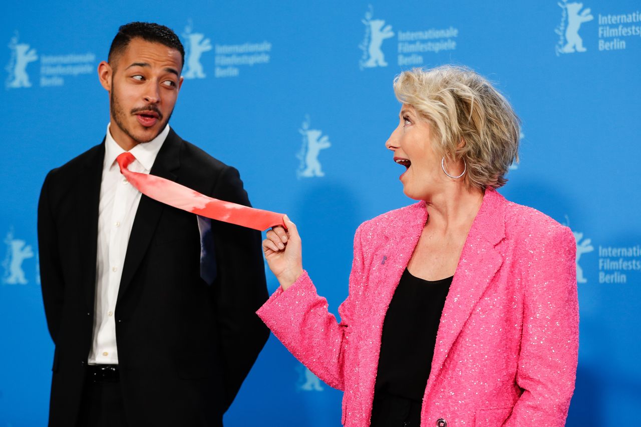 Daryl McCormack and Emma Thompson at the Berlinale film festival, where Good Luck To You, Leo Grande premiered in 2022