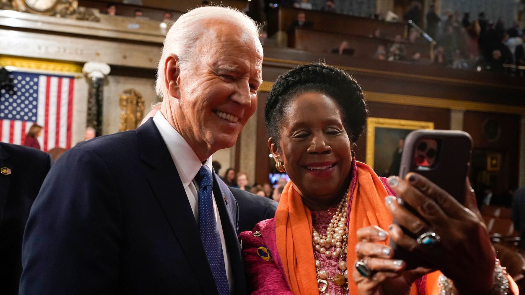 It Was Just a Regular Selfie Until Joe Biden Kissed Her on the Cheek