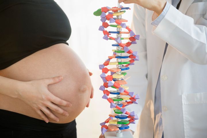 Prenatal genetic screening tests can be performed as early as 9 to 10 weeks into the pregnancy.