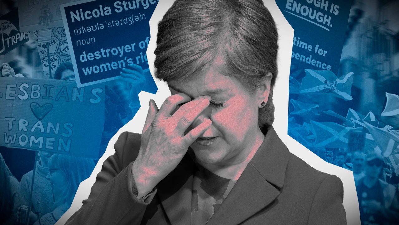 Nicola Sturgeon is beset by problems on all sides.