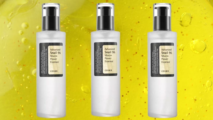 Cosrx's Snail Essence contains a 96% concentration of snail secretion filtrate to help heal a damaged skin barrier.