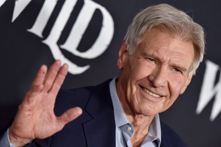 Harrison Ford attends the premiere of "The Call of the Wild" on Feb. 13, 2020, in Los Angeles.