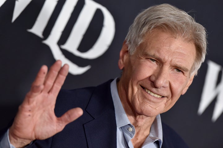 Harrison Ford attends the premiere of "The Call of the Wild" on Feb. 13, 2020, in Los Angeles.