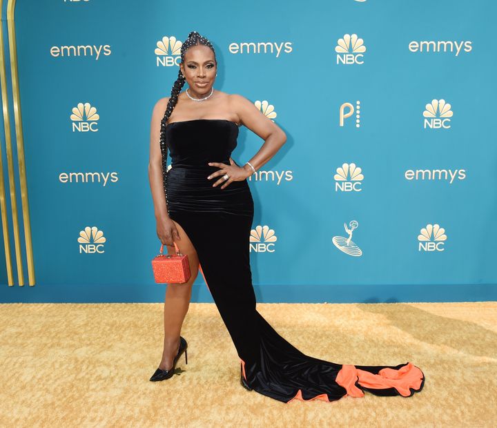 Sheryl Lee Ralph at the 74th Primetime Emmy Awards on Sept. 12, styled by Roberto Johnson and Ivy Coco Maurice, wearing Brandon Blackwood. Ralph won the supporting actress award for her role as Barbara Howard in "Abbott Elementary."