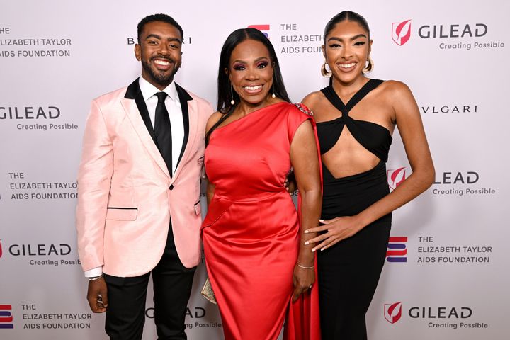 Etienne Maurice, Sheryl Lee Ralph and Ivy Coco Maurice attend the Elizabeth Taylor Ball to End AIDS on Sept. 15, 2022, in West Hollywood.
