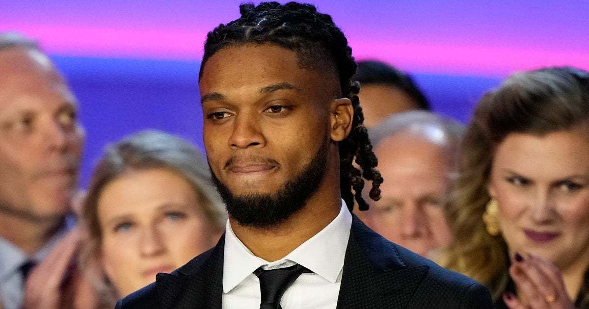 NextImg:Damar Hamlin's Surprise Appearance At NFL Event Brings Tears With His Emotional Speech