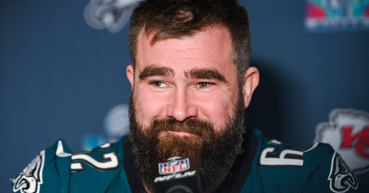 NextImg:Jason Kelce's Pregnant Wife Says Super Bowl Could Play Big Role In Baby Name