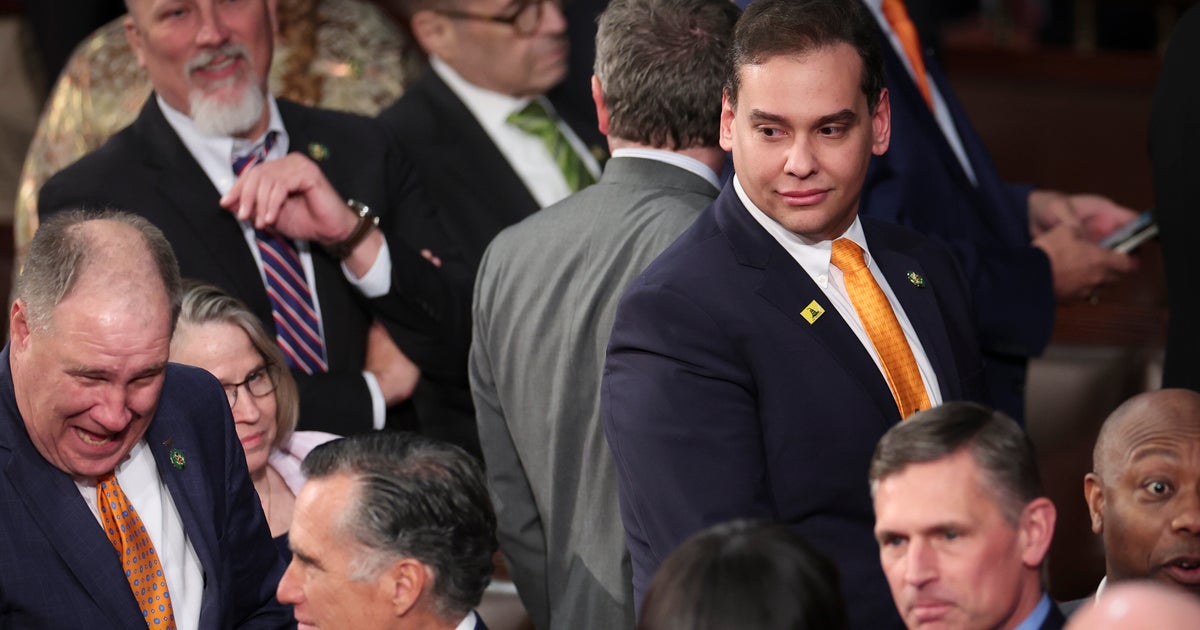 NextImg:Kyrsten Sinema Says George Santos Is Lying About This SOTU Exchange