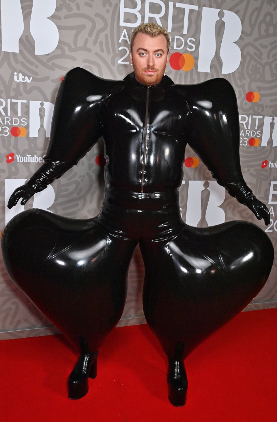 What went behind Sam Smith's inflated latex pants seen at The Brit